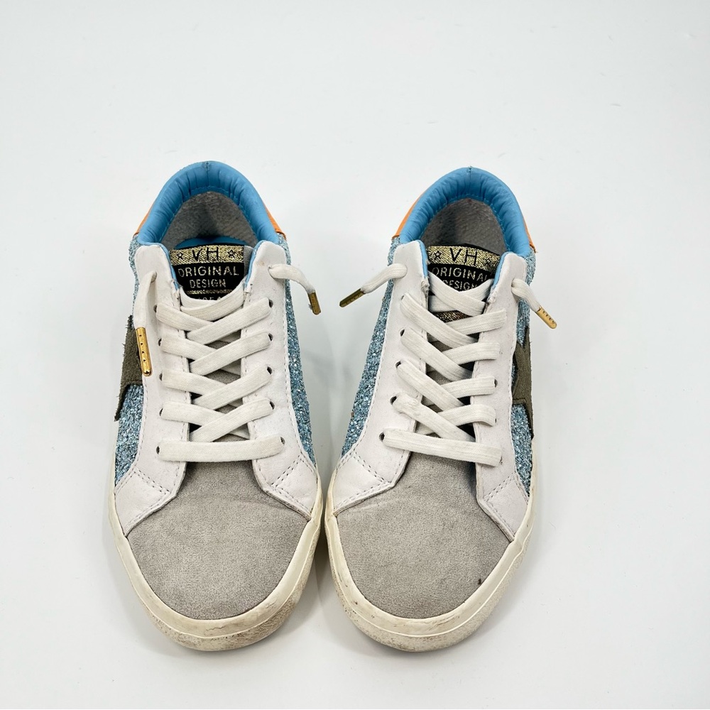 Vintage Havana Blue and Gray Sneakers